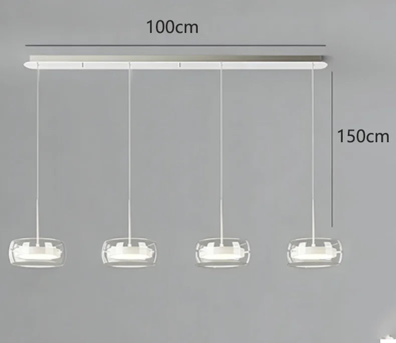Vita Crescent Glass Chandelier – Remote Control – product detail 9