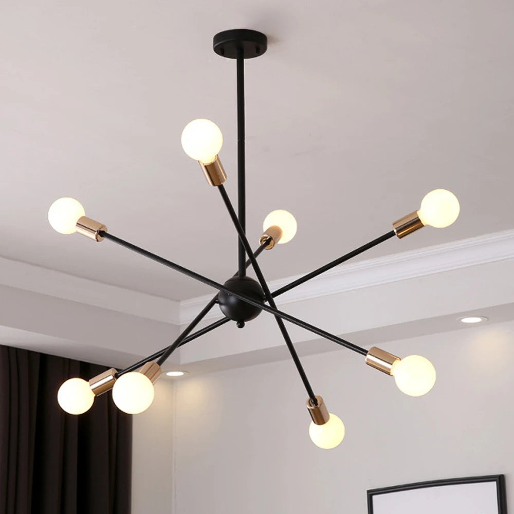 Quintara Flush Mount Modern Chandelier for Dining Room – Vintage