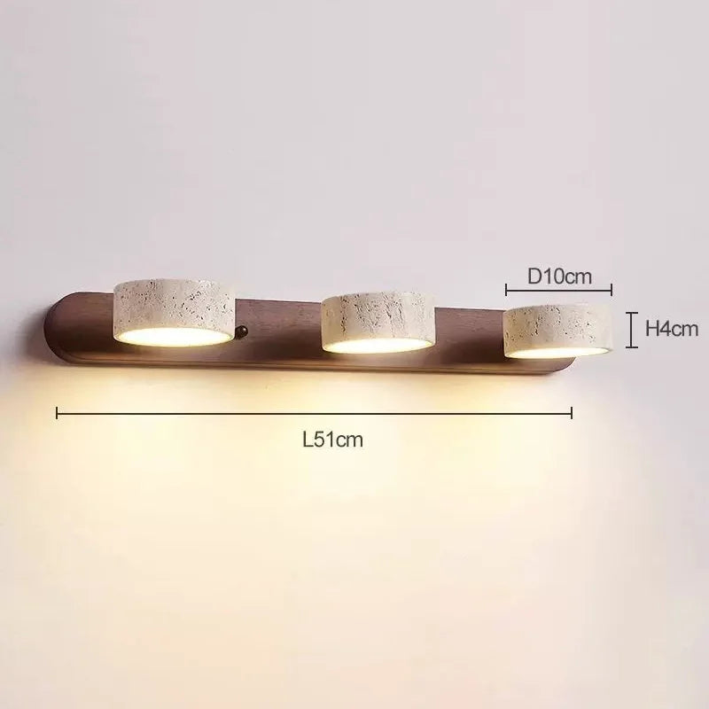 Metal Round Wall Sconce – Wabi-Sabi Japanese LED for Bathroom | Oriana Arc by Evenlyr