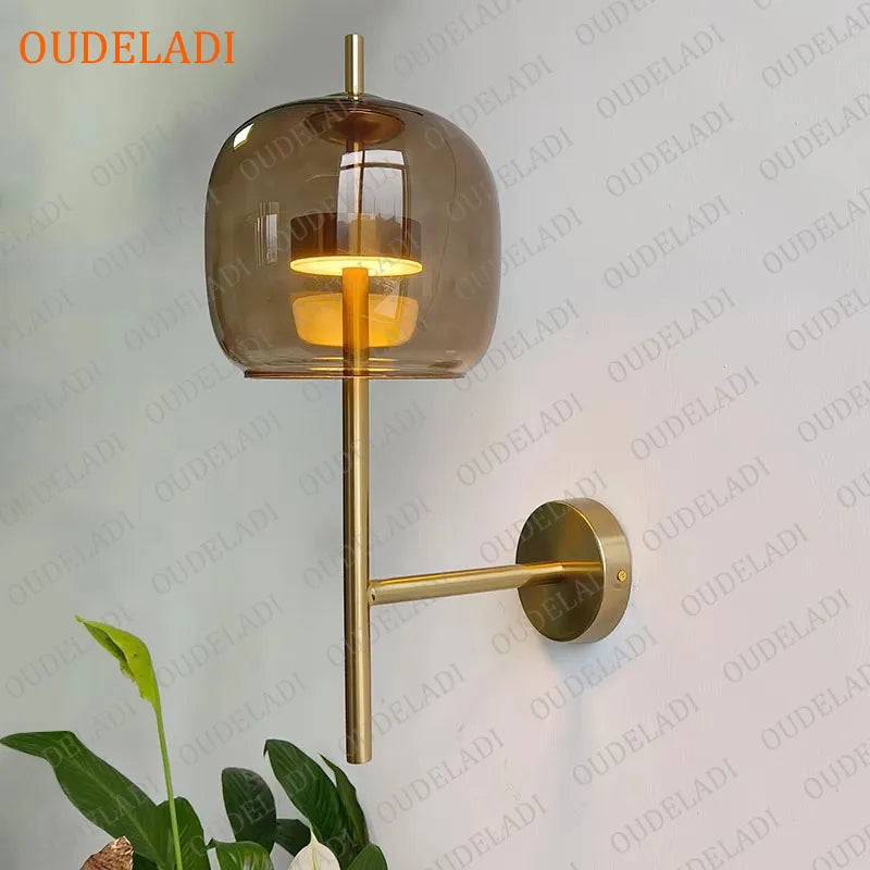 Junia Veil Glass Wall Sconce – product view 3