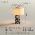 Marble & Fabric Table Lamp – Modern Minimalist Dimmable LED for Bedside, Desk & Office, Living Room | Bellara Grove by Evenlyr