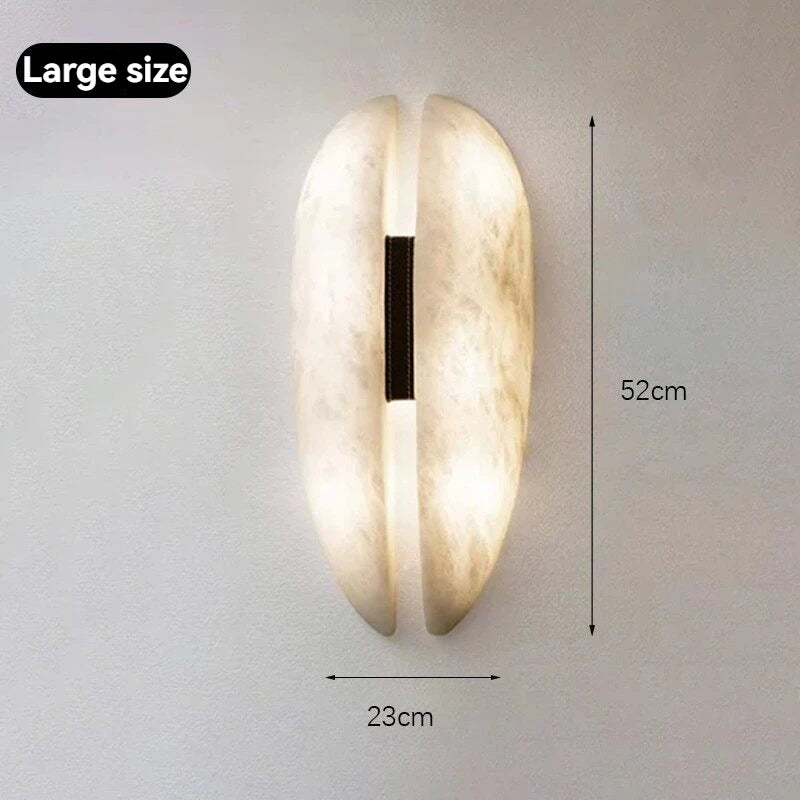 Selene Veil Sculptural Marble Wall Sconce – product view 7