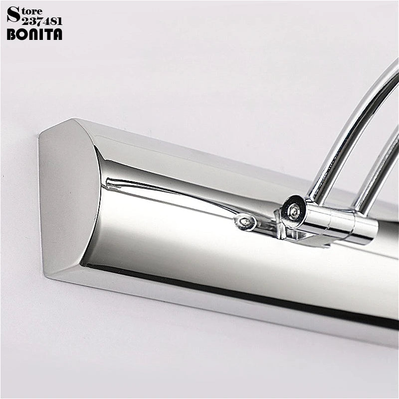 Palermo Swing-Arm LED Mirror Light – Stainless Steel