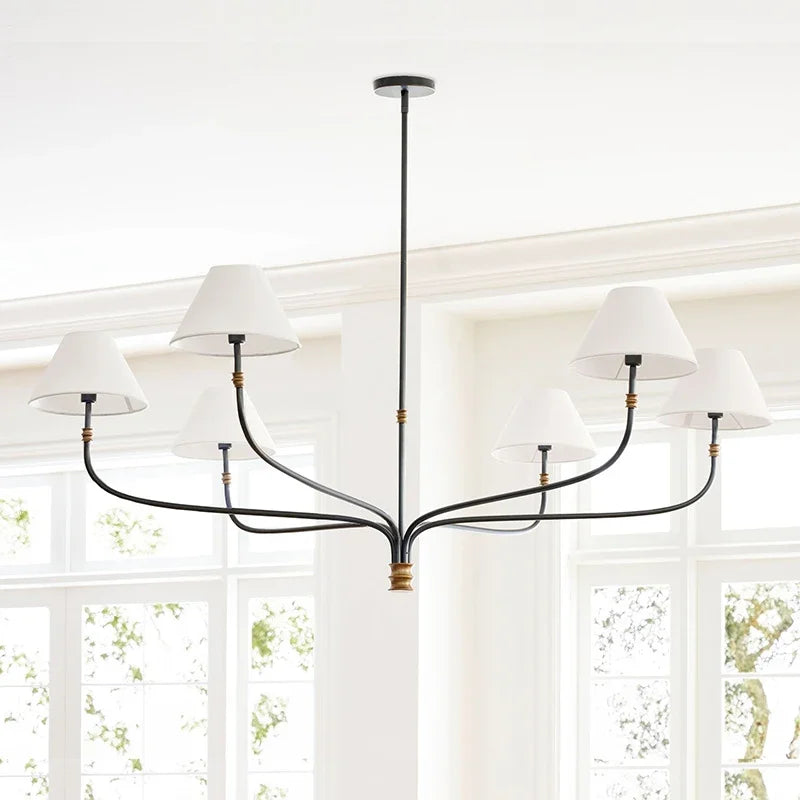 Riva Veil Fabric Chandelier – Minimalist – product detail 2