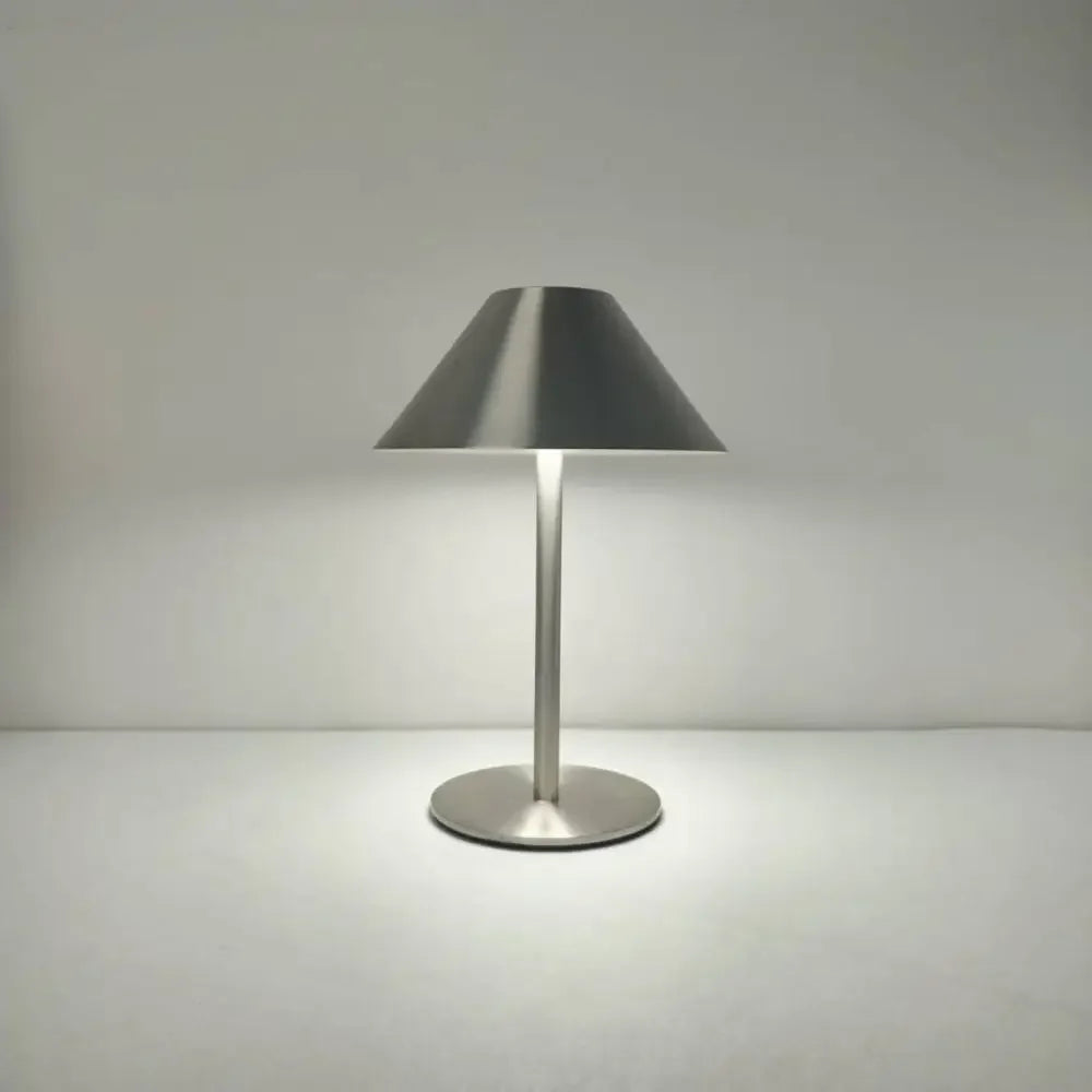 Designer Table Lamp – Modern Minimalist Cordless Rechargeable for Bedside, Desk & Office, Restaurant Table | Halcyon Petal by Evenlyr