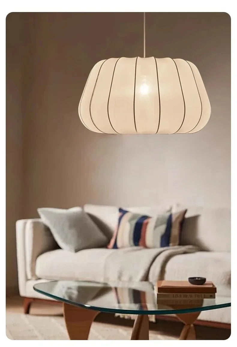 Fabric Chandelier – Wabi-Sabi Vintage for Bedroom & Bedside, Living Room, Dining Room & Kitchen | Elowen Halo by Evenlyr