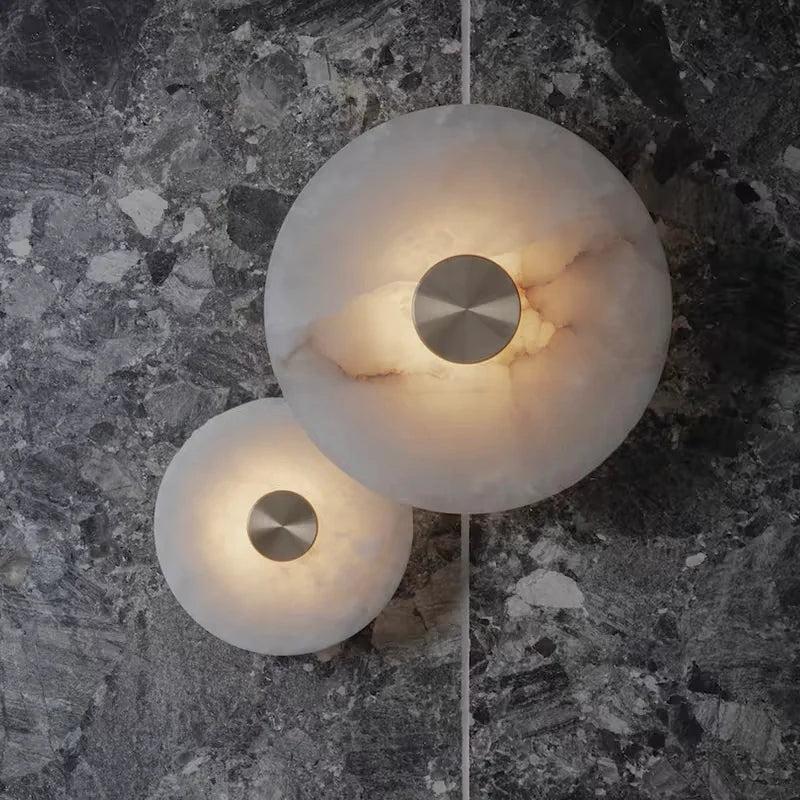 Kalix Veil Sculptural Marble Wall Sconce – Minimalist Marble Sculptural Wall Sconces for Dining Room