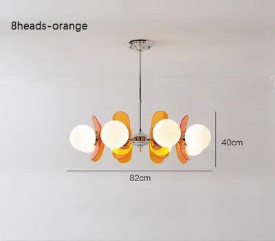 Merano Bauhaus Glass-Ball Chandelier for Dining Table – Mid-Century