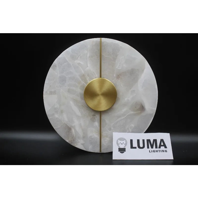 Tivoli Natural Marble and Copper Wall Sconce – Luxury – detail view 4
