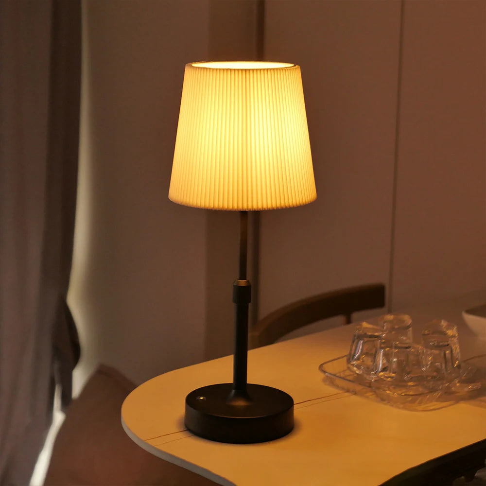 Orlena Contour Rechargeable Fabric Desk Lamp – product view 2