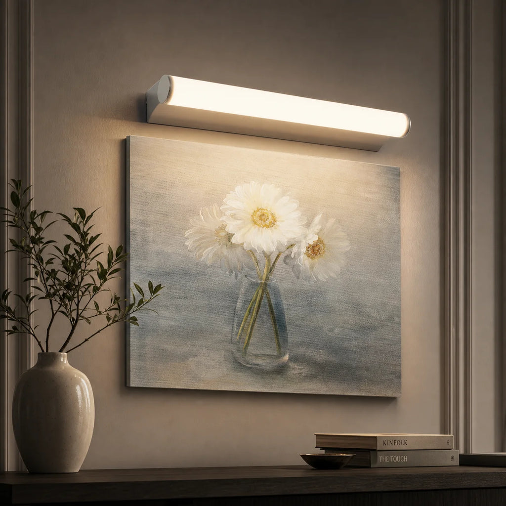 Modern Stainless Steel Vanity Light – detail view 3