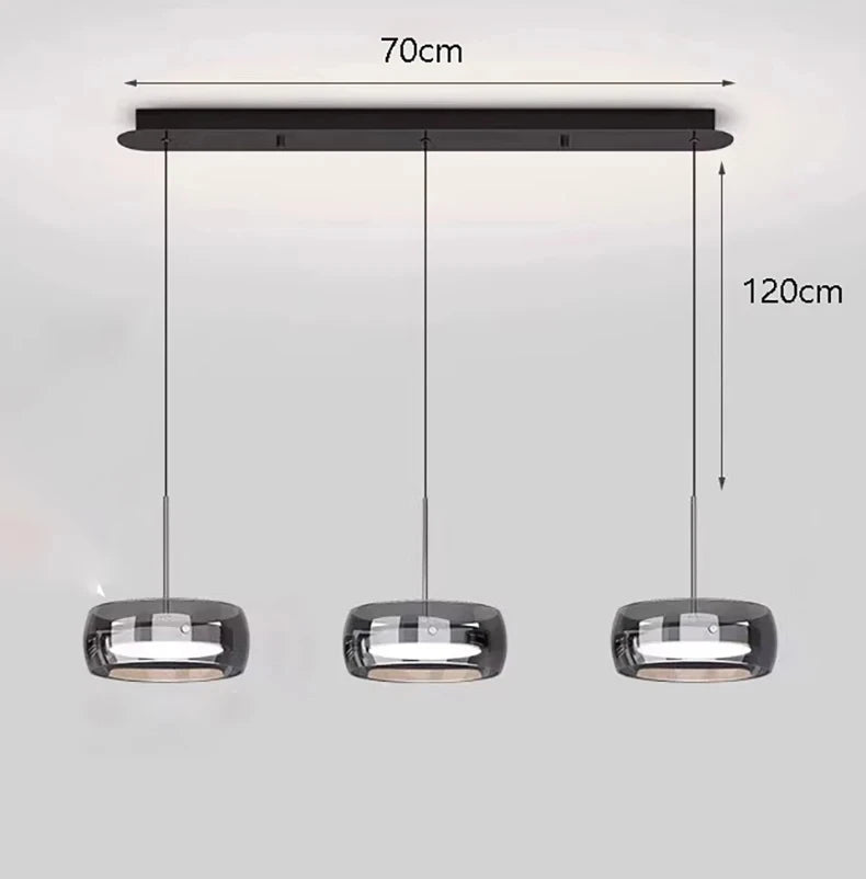 Vita Crescent Glass Chandelier – Remote Control – product detail 22