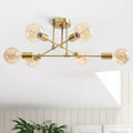 Nordic Modern Flush Mount Ceiling Light – Metal Dimmable LED for Kitchen, Trade Projects | Bellara Veil by Evenlyr