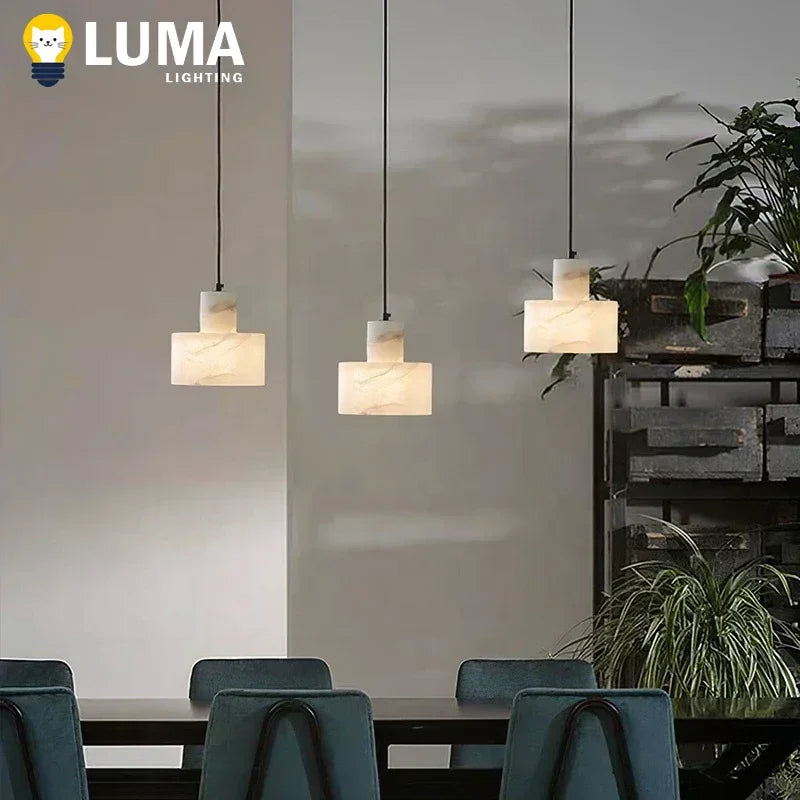 Brielle Veil Marble Pendant Light – product view 2