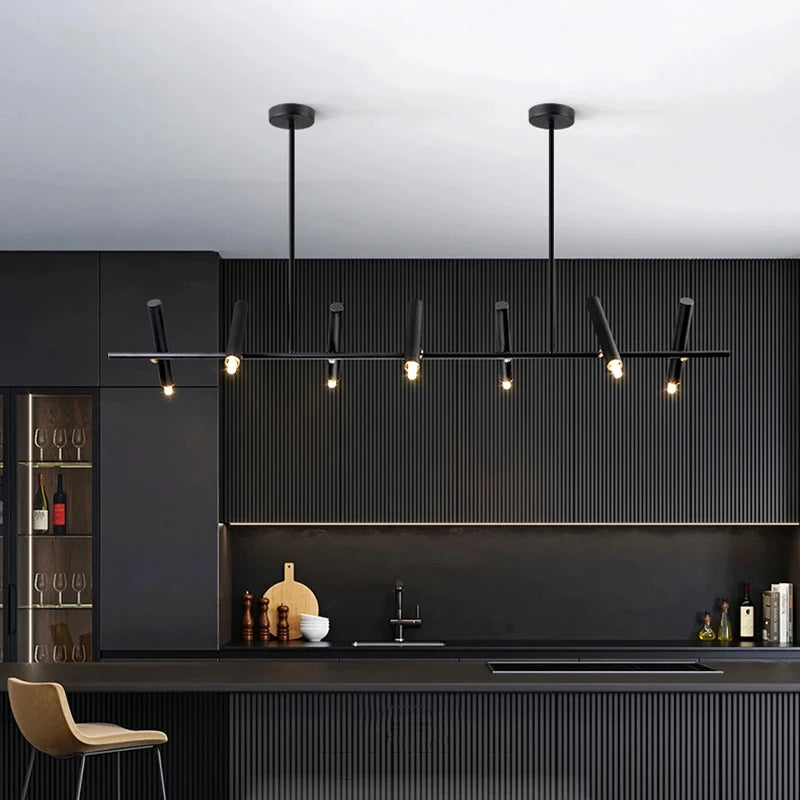 Metal Chandelier – Modern LED for Living Room, Dining Room & Kitchen | Seren Frame by Evenlyr