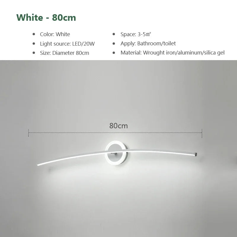 Metal Wall Sconce – Modern LED for Bathroom, Bedroom & Bedside, Living Room | Selene Orbit by Evenlyr