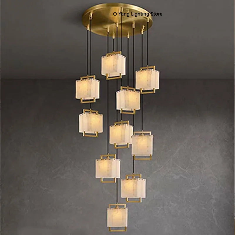 Galen Arc Marble Pendant Light – product view 4