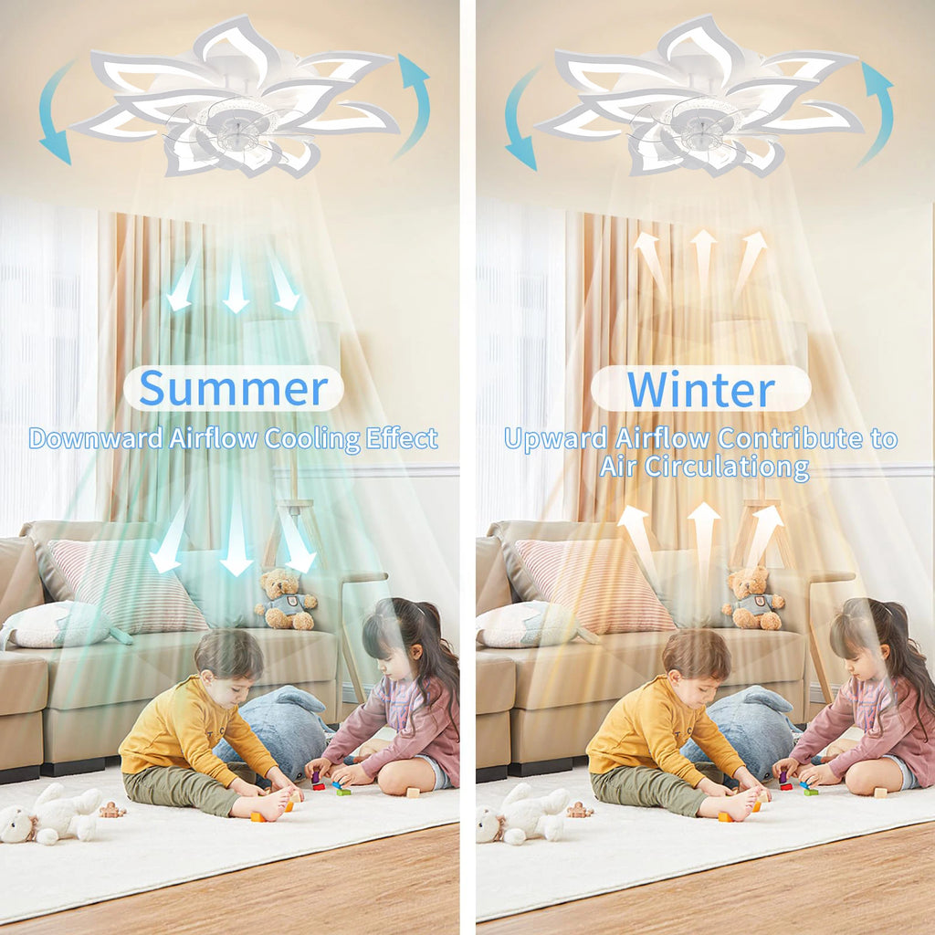 Merano LED Ceiling Fan Light for Dining Room – Remote Control – detail view 5