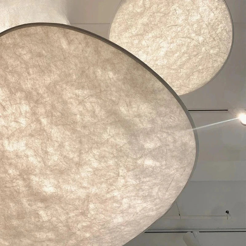 Paper Chandelier – Wabi-Sabi Japanese for Dining Room, Living Room, Foyer | Thalia Cascade by Evenlyr