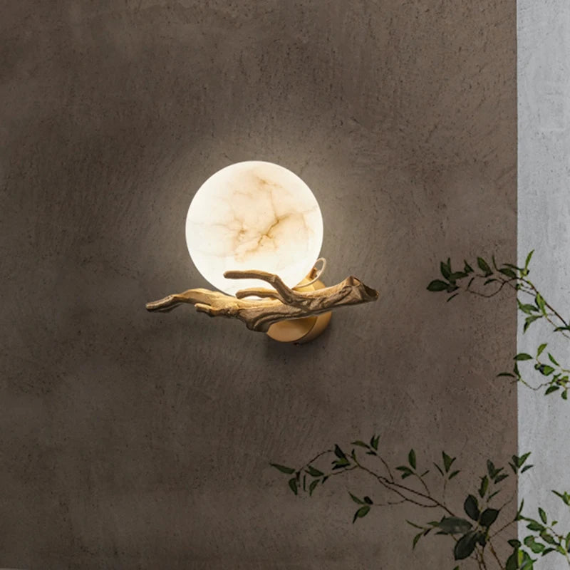 Aveline Veil Marble Wall Sconce – product view 2