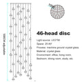 Crystal Globe Chandelier – Modern LED for Bedroom & Bedside, Living Room, Dining Room & Kitchen | Seren Halo by Evenlyr