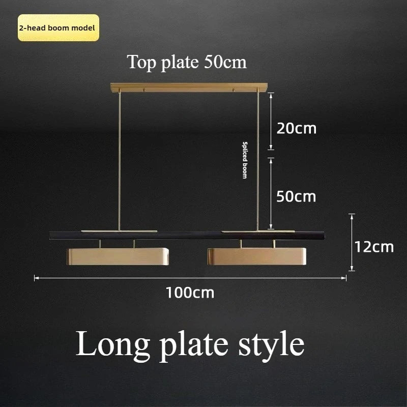 Isolde Arc Linear Metal Pendant Light – product view 12