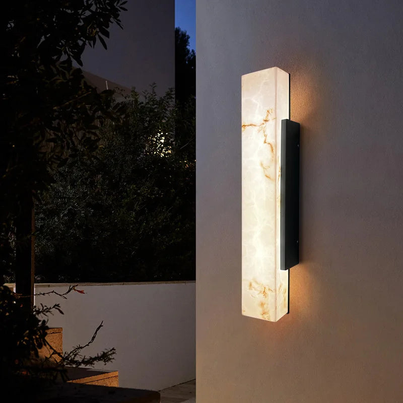 Fiore Halo Marble Wall Sconce – product view 4
