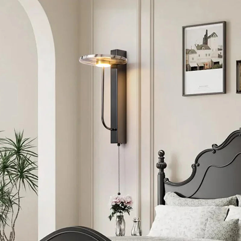 Evania Veil Alabaster Wall Sconce – product view 4