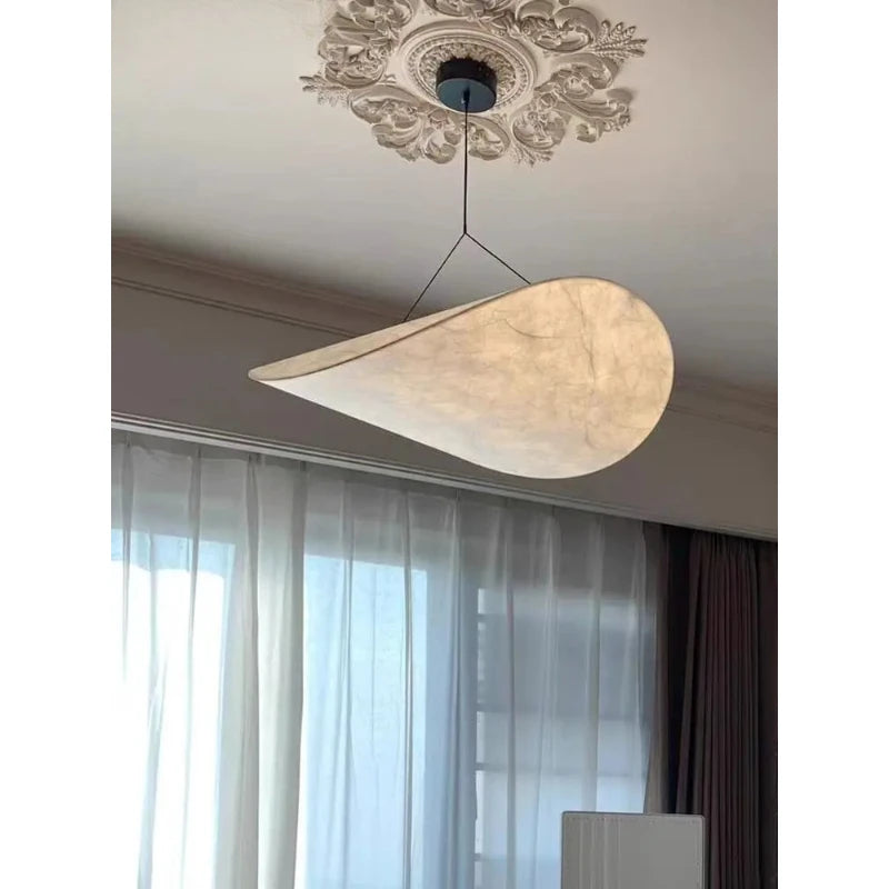 Paper Chandelier – Wabi-Sabi Japanese for Dining Room, Living Room, Foyer | Thalia Cascade by Evenlyr