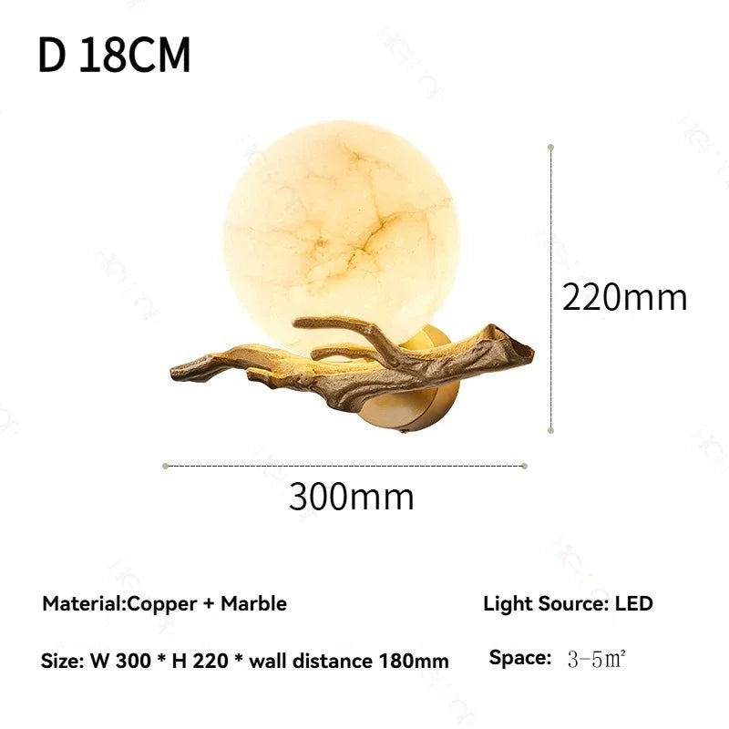 Aveline Veil Marble Wall Sconce – product view 9