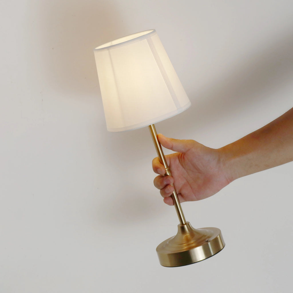 Metal Table Lamp – Art Deco for Bedside, Restaurant Table, Desk & Office | Jessamine Column by Evenlyr
