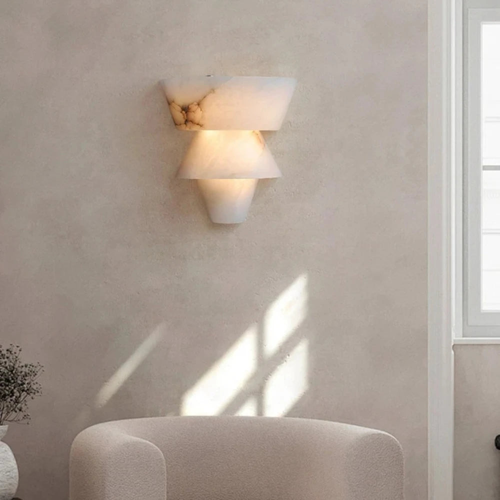 Damaris Veil Alabaster Vanity Light – product view 3