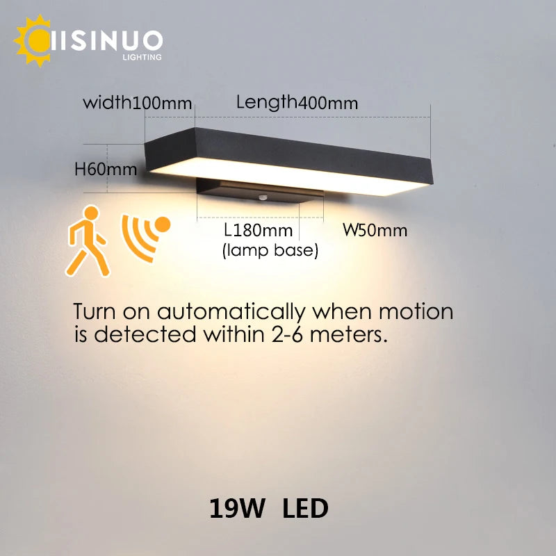 Doria Dusk-to-Dawn Motion-Sensor Outdoor Wall Light for Entryway