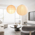 Wabi-Sabi Japanese Pendant Light – Rice Paper & Resin for Dining Room, Trade Projects | Amaris Petal by Evenlyr