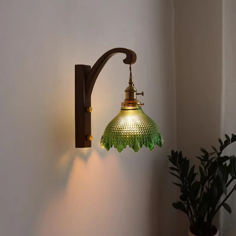 Wood Wall Sconce – Art Deco Adjustable for Bedroom, Bathroom, Dining Room | Jessamine Line by Evenlyr