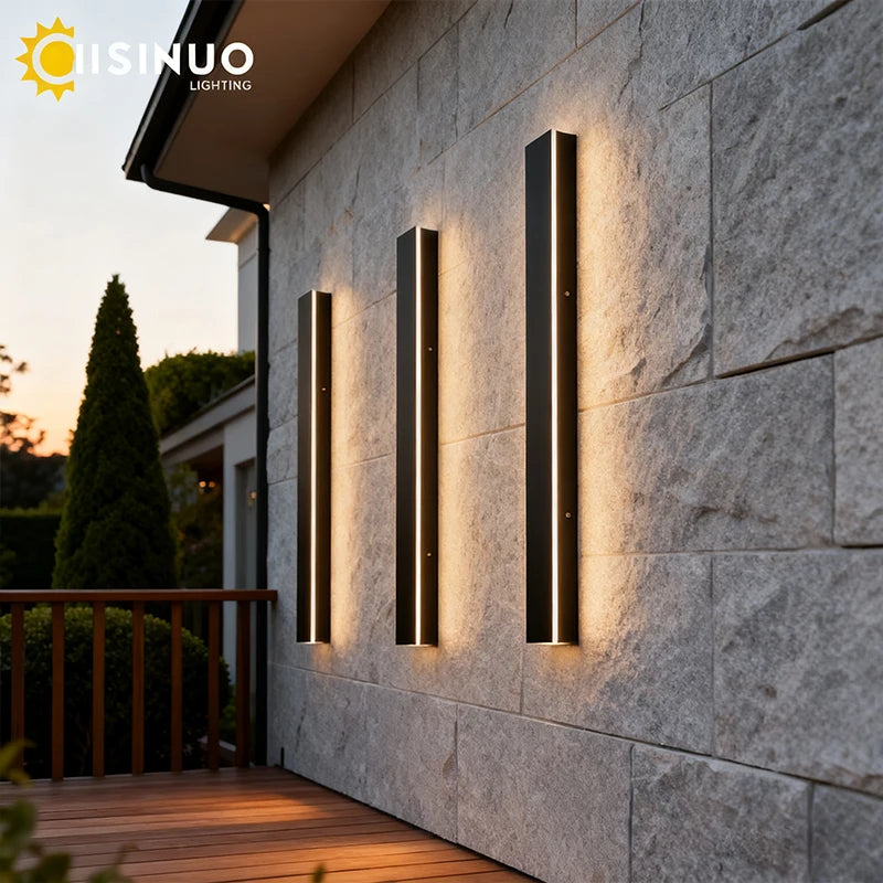Ilaria Aluminum Linear Outdoor Wall Light for Garage – IP65 – product view