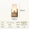 Livia Muse Natural Marble Wall Sconce – Dimmable – product detail 7
