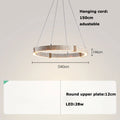 Arden Arc Wood Chandelier – Dimmable – product detail 12