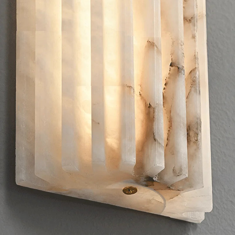 Riva Veil Marble Wall Sconce – Minimalist – product detail 6