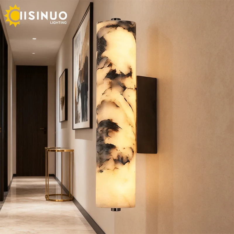 Liora Vault Natural Marble Wall Sconce – Luxury – product detail 4