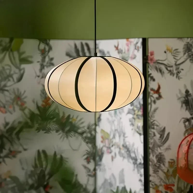 Fabric Pendant Light – Wabi-Sabi Japanese for Kitchen Island, Dining Room, Living Room | Celine Petal by Evenlyr