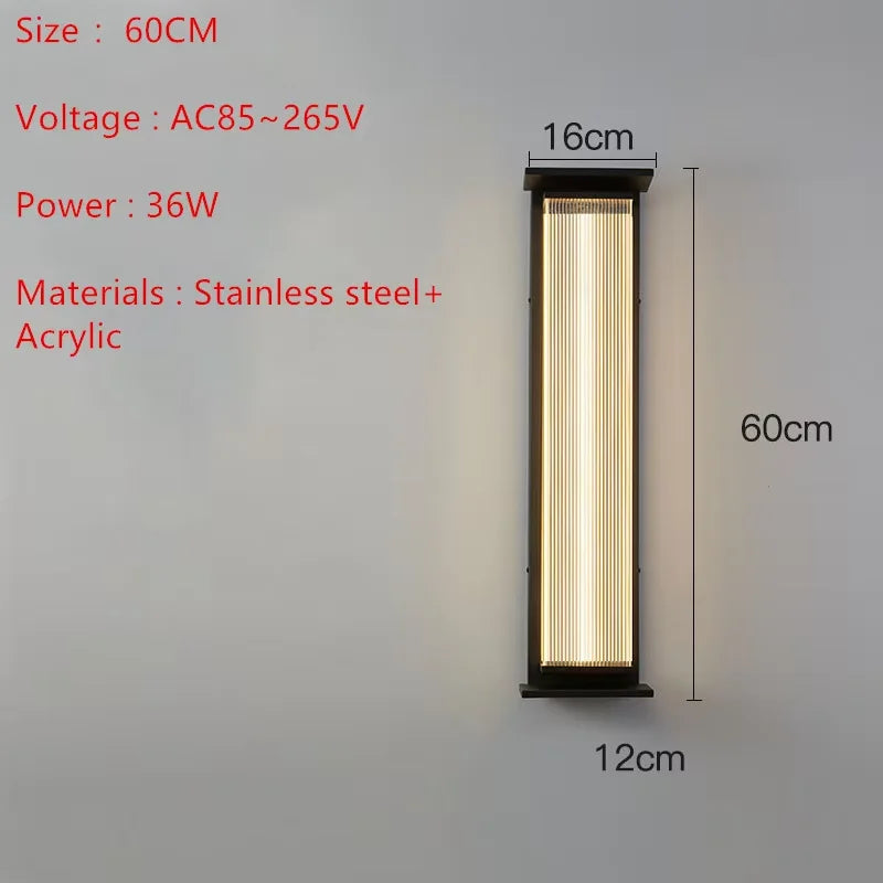 Tivoli IP65 Solar Outdoor Wall Light for Exterior Wall