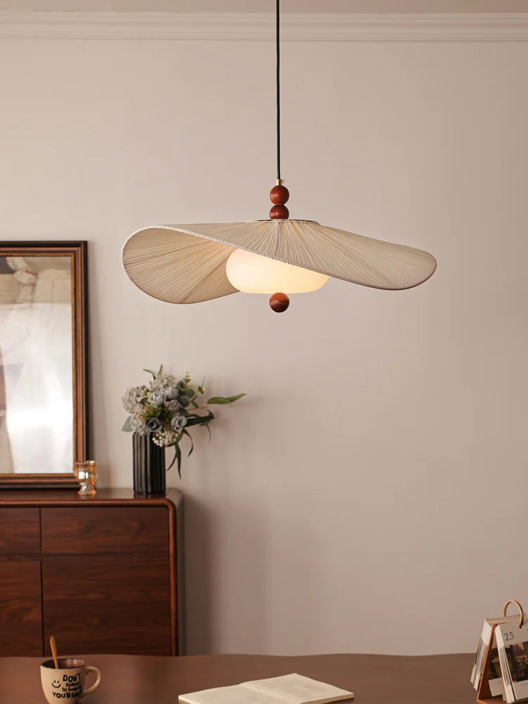 Fabric & Glass Chandelier – Wabi-Sabi Vintage for Hotel & Hospitality, Restaurant & Café | Elowen Veil by Evenlyr