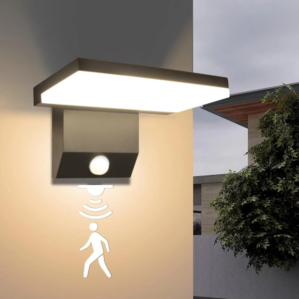 Palermo IP65 Motion Sensor Outdoor Wall Light for Front Door – product view