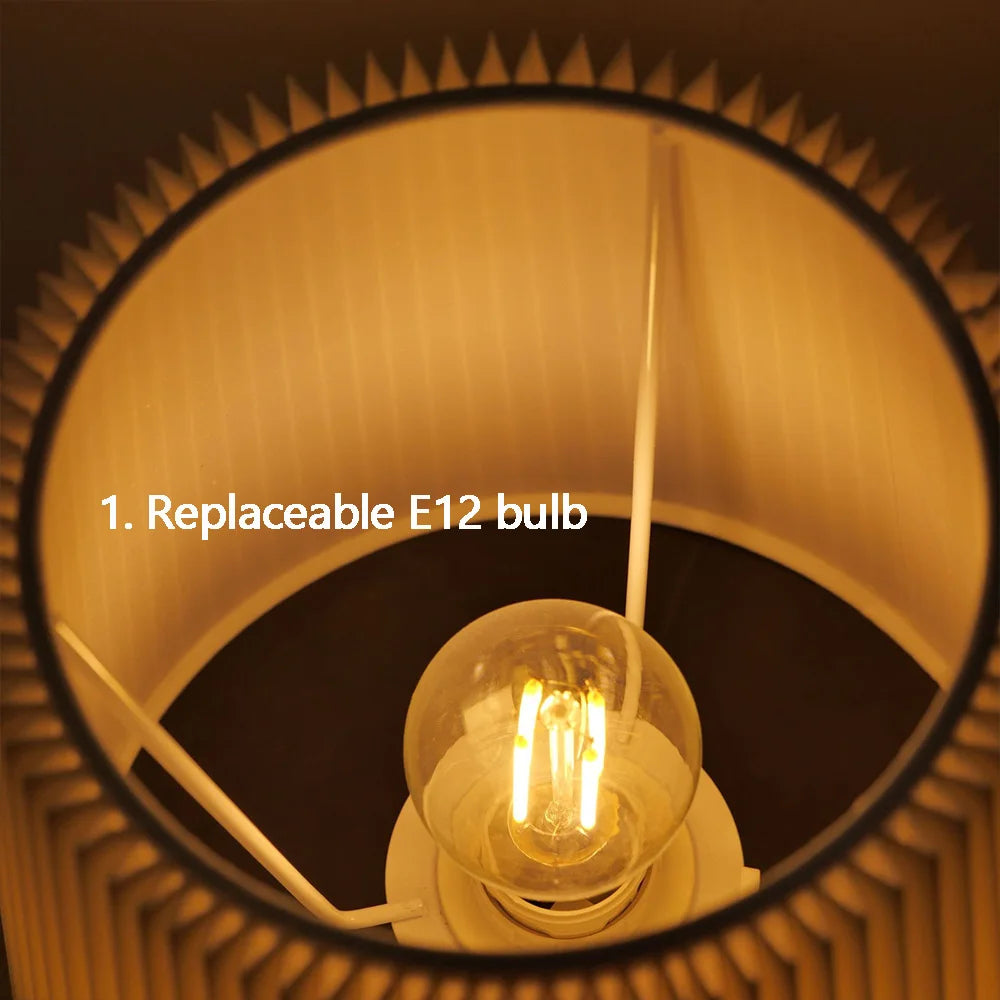 Thalia Contour Rechargeable Fabric Desk Lamp – product view 5