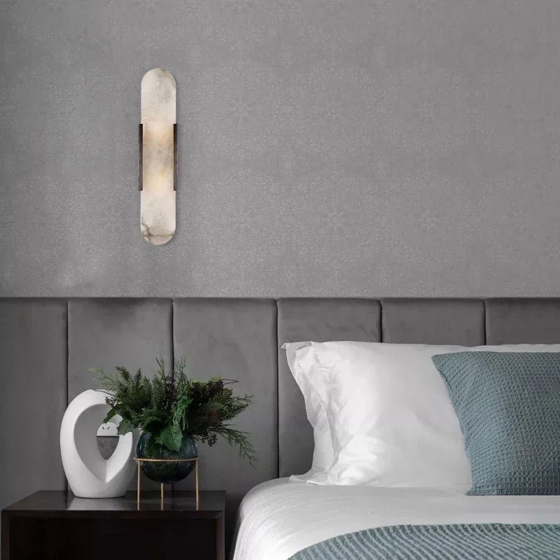 Maelis Halo Marble Wall Sconce – product view 3