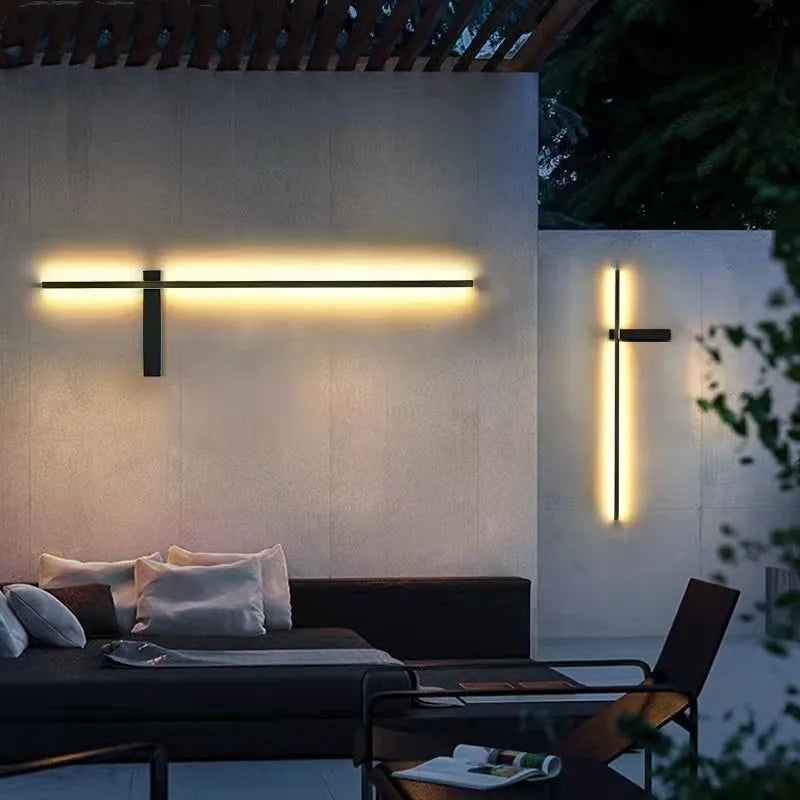 Palermo Modern Outdoor Wall Light for Courtyard – IP65 – detail view 2