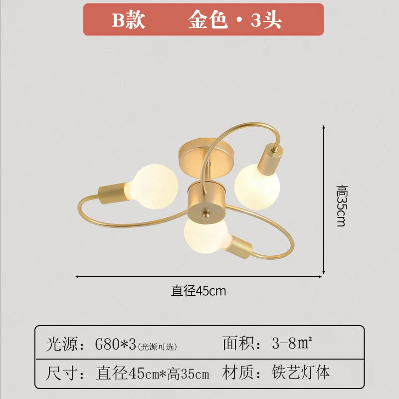 Lunet Veil Metal Ceiling Light – product view 8