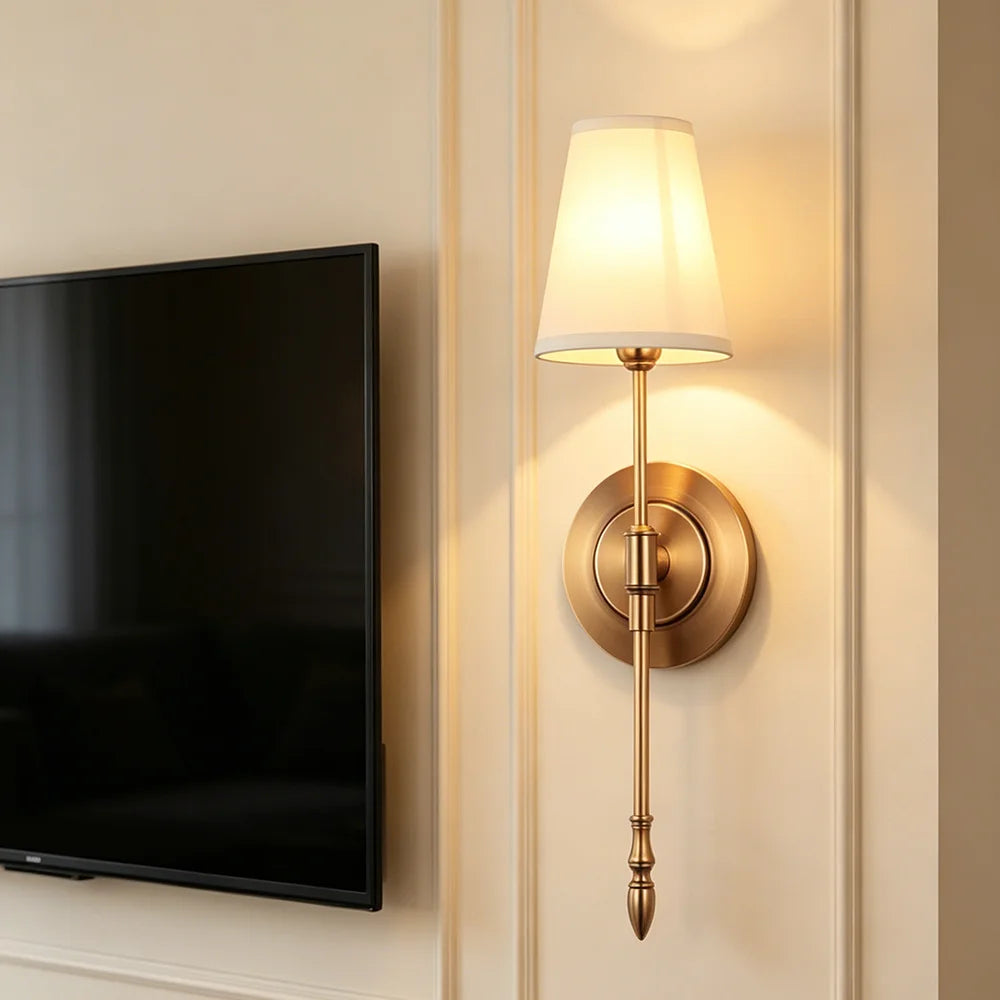 Modern Brass Wall Sconce – detail view 4