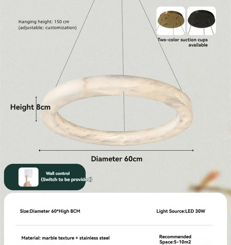 Nero Prism Natural Marble Chandelier – Vintage – product detail 7
